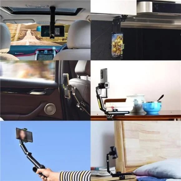 New Car Cellphone Mount Clip, 360°Rotatable Phone Holder for Car Sun Visor, - Picture 6 of 7